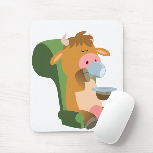 可愛いマンガカウアンドナイスキャッパマウスパッド マウスパッド (マウス)