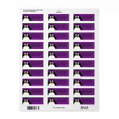 可愛いマンガペンギン ラベル (フルシート)