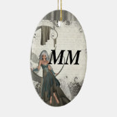 可愛いマンガ セラミックオーナメント (右)