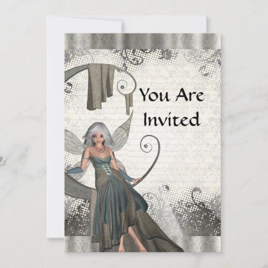 可愛いマンガ 招待状 (正面)