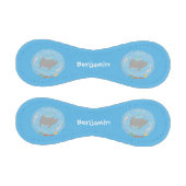 可愛いマンタレイとバブル漫画イラストレーション 野球ボール (パネル)