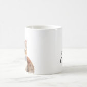 可愛いマンチキンカスタム猫最高ののマム/パパ コーヒーマグカップ (中央)