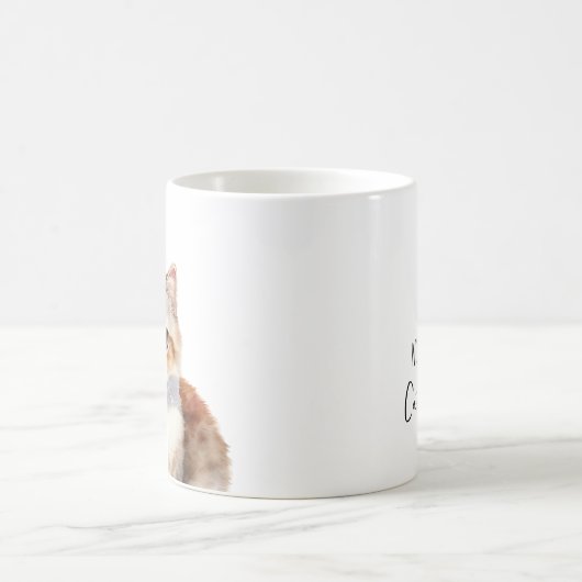 可愛いマンチキンカスタム猫最高ののマム/パパ コーヒーマグカップ (中央)