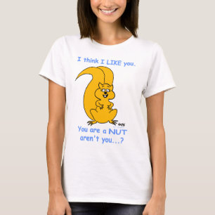 可愛いマン考えガリス好きおもしろいだ Tシャツ