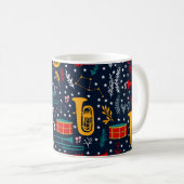 可愛いマーチングバンドコーヒーマグ コーヒーマグカップ (正面右)