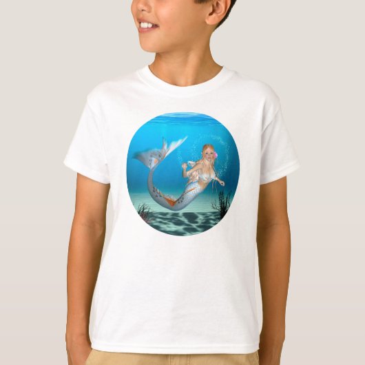 可愛いマーメイド Tシャツ (正面)
