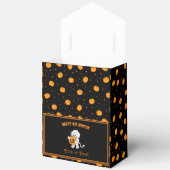 可愛いミイラとジャック・オ・ランタン柄ハロウィーン フェイバーボックス (見開き)