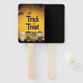 可愛いミイラ、フランケンシュタイン、ドラキュラ、狼男 ハンドファン (正面&裏面)