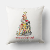 可愛いミオウィー猫クリスマスツリー クッション (裏面)
