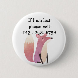 可愛いミスターキツネチャイルド・エマージェンシー 缶バッジ