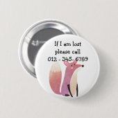 可愛いミスターキツネチャイルド・エマージェンシー 缶バッジ (正面&裏面)