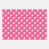 可愛いミステリーギフトラッパー（クエスチョンマーク） （ピンクス） ラッピングペーパーシート (正面)