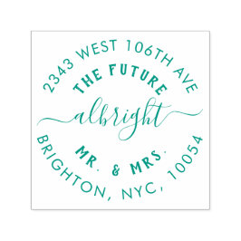 可愛いミセス結婚発表差出人住所 セルフインキングスタンプ