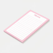 可愛いミニマシンプルリストソフトピンクポストイット®ノート ポストイット (アングル)