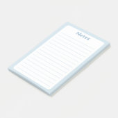 可愛いミニマリストソフトブルーPost-It®ノート ポストイット (アングル)