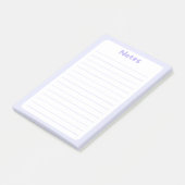 可愛いミニマリストソフトラベンダーPost-It®ノート ポストイット (アングル)