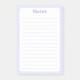 可愛いミニマリストソフトラベンダーPost-It®ノート ポストイット