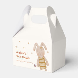 可愛いミニマリストBoho Bunnyのおもちゃ赤ちゃんシャワー フェイバーボックス