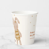 可愛いミニマリストBoho Bunnyのおもちゃ赤ちゃんシャワー 紙コップ (右)