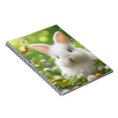 可愛いミニマルなウサギのスパイラルノート ノートブック (右側)