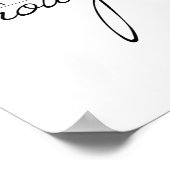 可愛いミニマルな自己愛T ポスター (角)