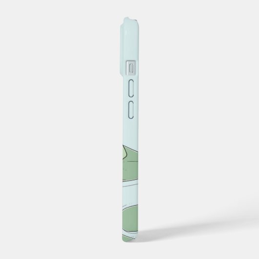 可愛いミニマルカエル iPhone 15ケース (左側面)