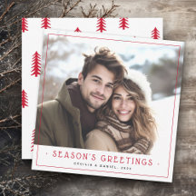 可愛いミニマルクリスマスツリー写真は赤い白