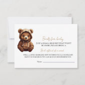 可愛いミニマルフォトベアーベビーベビー 招待状 (正面)