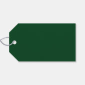 可愛いミニマルレトロエレガントグリーンメリークリスマス ギフトタグ (裏面横)