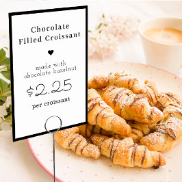 可愛いミニマル食モダン品名札 テーブルナンバー