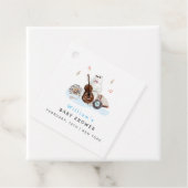 可愛いミュージシャンポーラベア赤ちゃんシャワー フェイバータグ (インサイチュ)