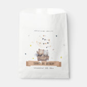 可愛いミュートテディ熱い空気バルーン子供の誕生日 フェイバーバッグ (正面)