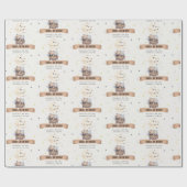 可愛いミュートテディ熱い空気バルーン子供の誕生日 ラッピングペーパー (フラット)