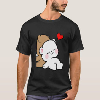可愛いミルクモッチャベッドタイムストーリー常にキス私グッド Tシャツ