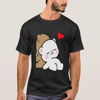 可愛いミルクモッチャベッドタイムストーリー常にキス私グッド Tシャツ