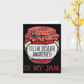 可愛いミームセリアック疾患支援認識度 カード (黄色い花)