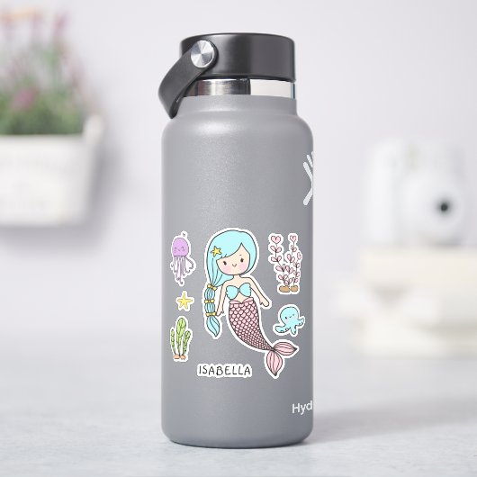 可愛いメお洒落ロガーリーパーソナライズされたメ名 シール (HydroFlask)