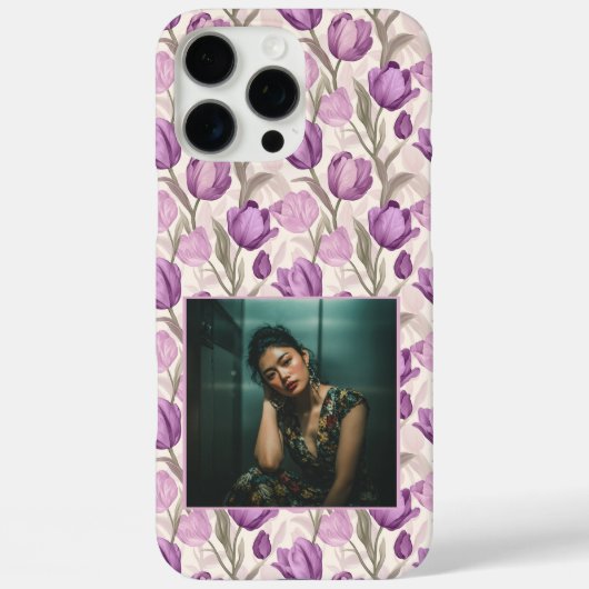 可愛いメイド・オブ・オナーのためのチューリップの花の写真ギフト Case-Mate iPhoneケース (裏面)