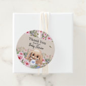 可愛いメッセージカードとベビーシャワーデザイン。 フェイバータグ (インサイチュ)