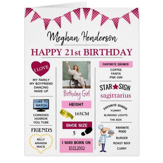 可愛いメモリ記念フォトスペシャルエイジ誕生日 (正面)