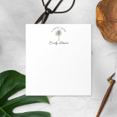 可愛いメモ帳から手のひらパーソナライズされたの木 ノートパッド