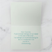 可愛いメリークリスマスカード、メリークリスマスカード カード (内部)