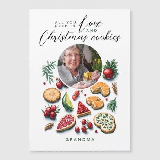 可愛いメリークリスマスクッキー写真の水色 (正面)