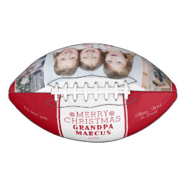 可愛いメリークリスマスグランドパレッド3フォトコラージュ アメリカンフットボール