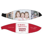 可愛いメリークリスマスグランドパ3フォトコラージュ バスケットボール (パネル)