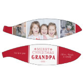 可愛いメリークリスマスグランドパ3フォトコラージュ バスケットボール (パネル)