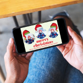 可愛いメリークリスマスサンタ数々のー写真 シーズンカード