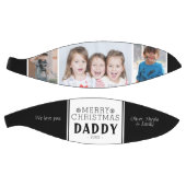 可愛いメリークリスマスダディーブラック3フォトコラージュ バスケットボール (パネル)