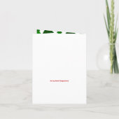 可愛いメリークリスマスツリーあなたの写真を追加 シーズンカード (裏面)