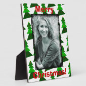 可愛いメリークリスマスツリーフォトプラークを追加 フォトプラーク (側面)